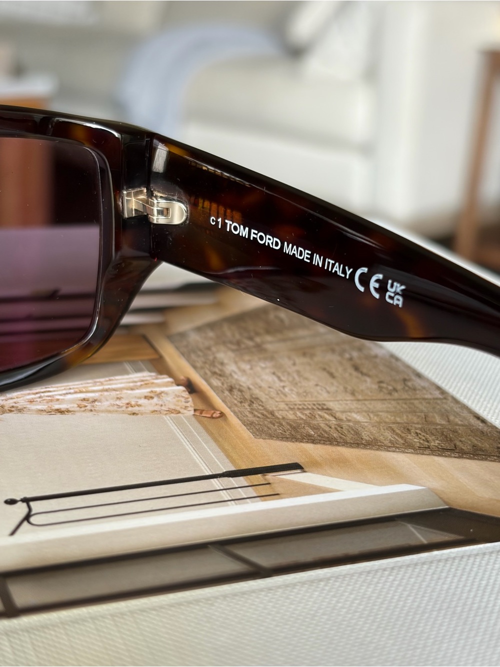 Tom Ford Silvano-02 TF989 52Y Havana Square Sunglasses 56mm - Picture 11 of 16